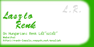 laszlo renk business card